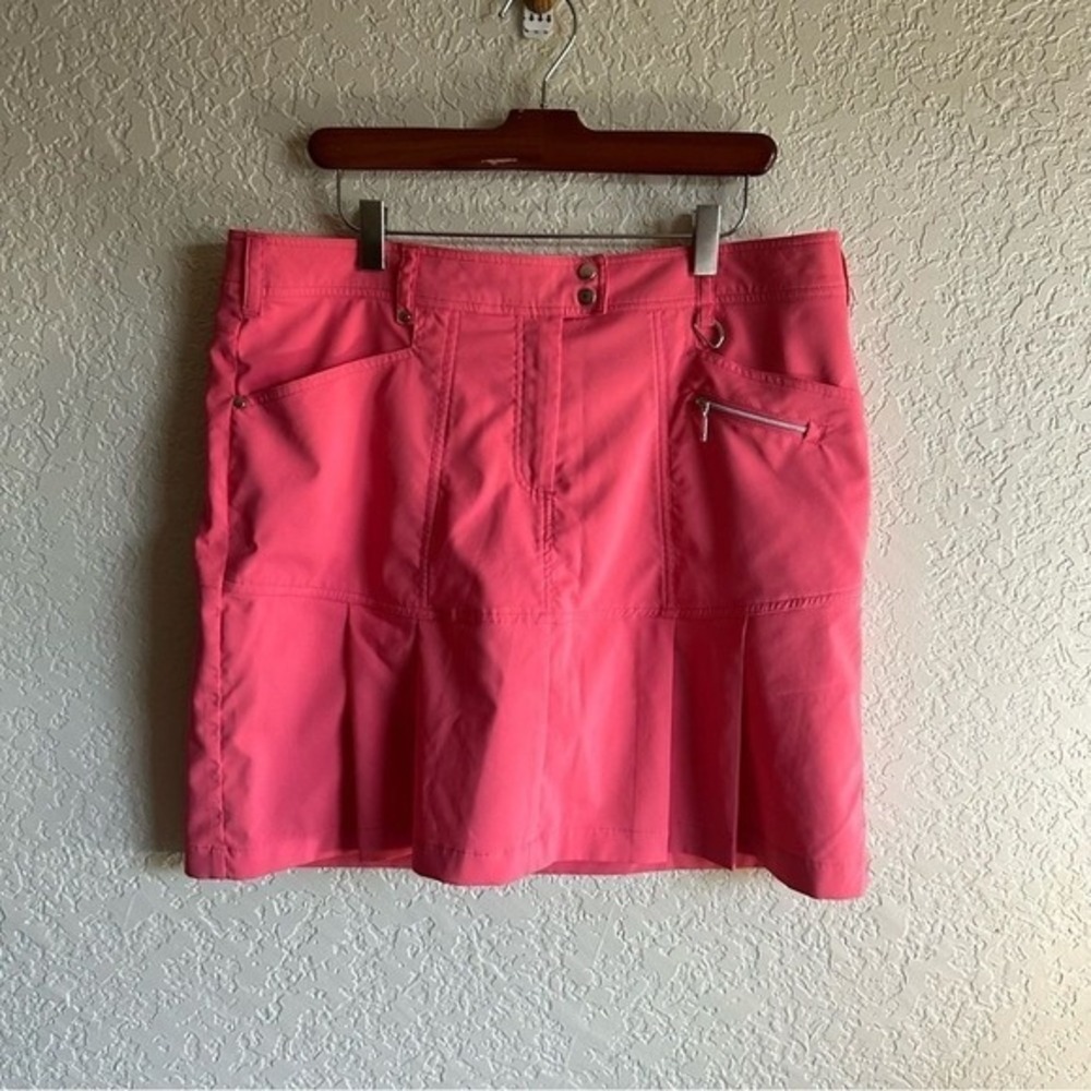 GG Blue Luxe Sport Golf Skort Pink 12 Women Pleated Athletic Activewear - Picture 11 of 15